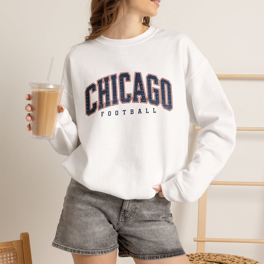 Chicago Football Vintage Crewneck Unisex