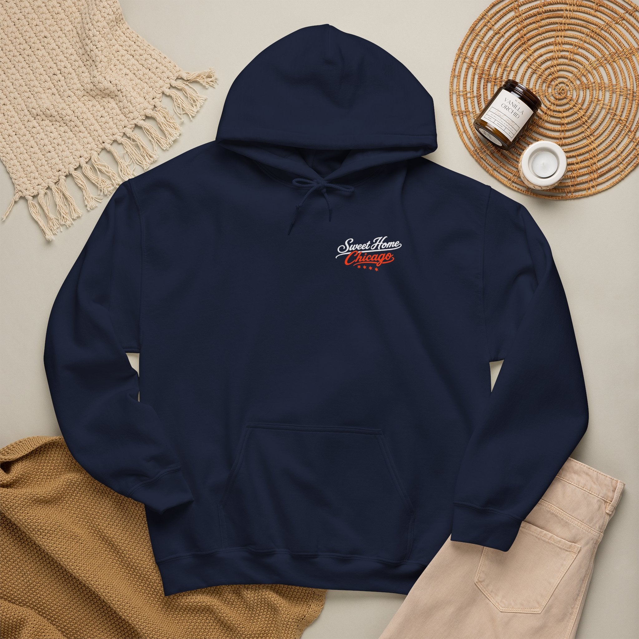 Sweet Home Chicago Football Hoodie - Unisex