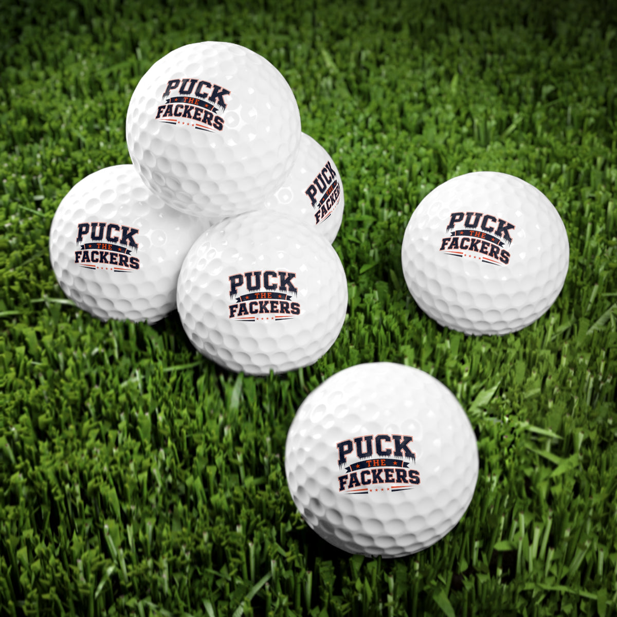 “Puck The Fackers” Golf Balls, 6pcs