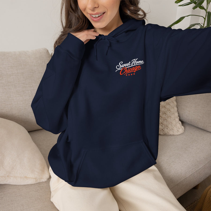 Sweet Home Chicago Football Hoodie - Unisex