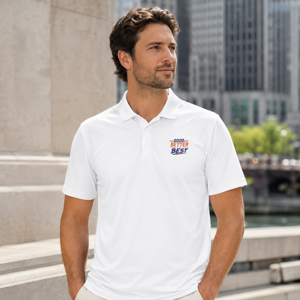 Good. Better. Best. Golf Polo
