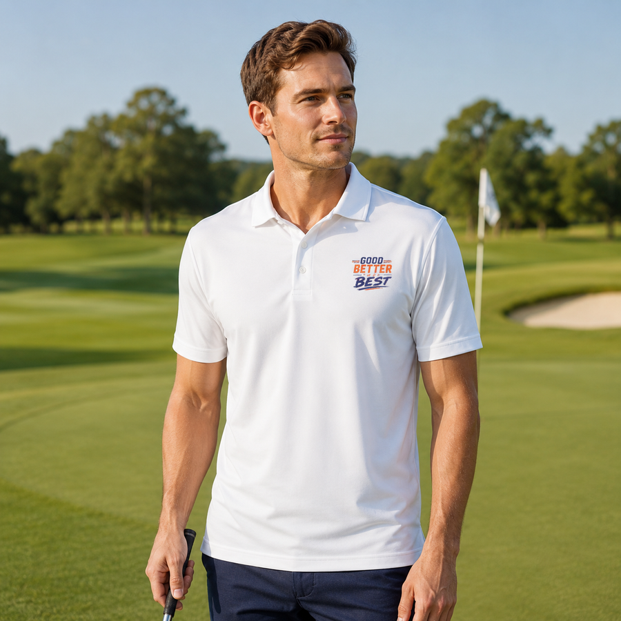 Good. Better. Best. Golf Polo