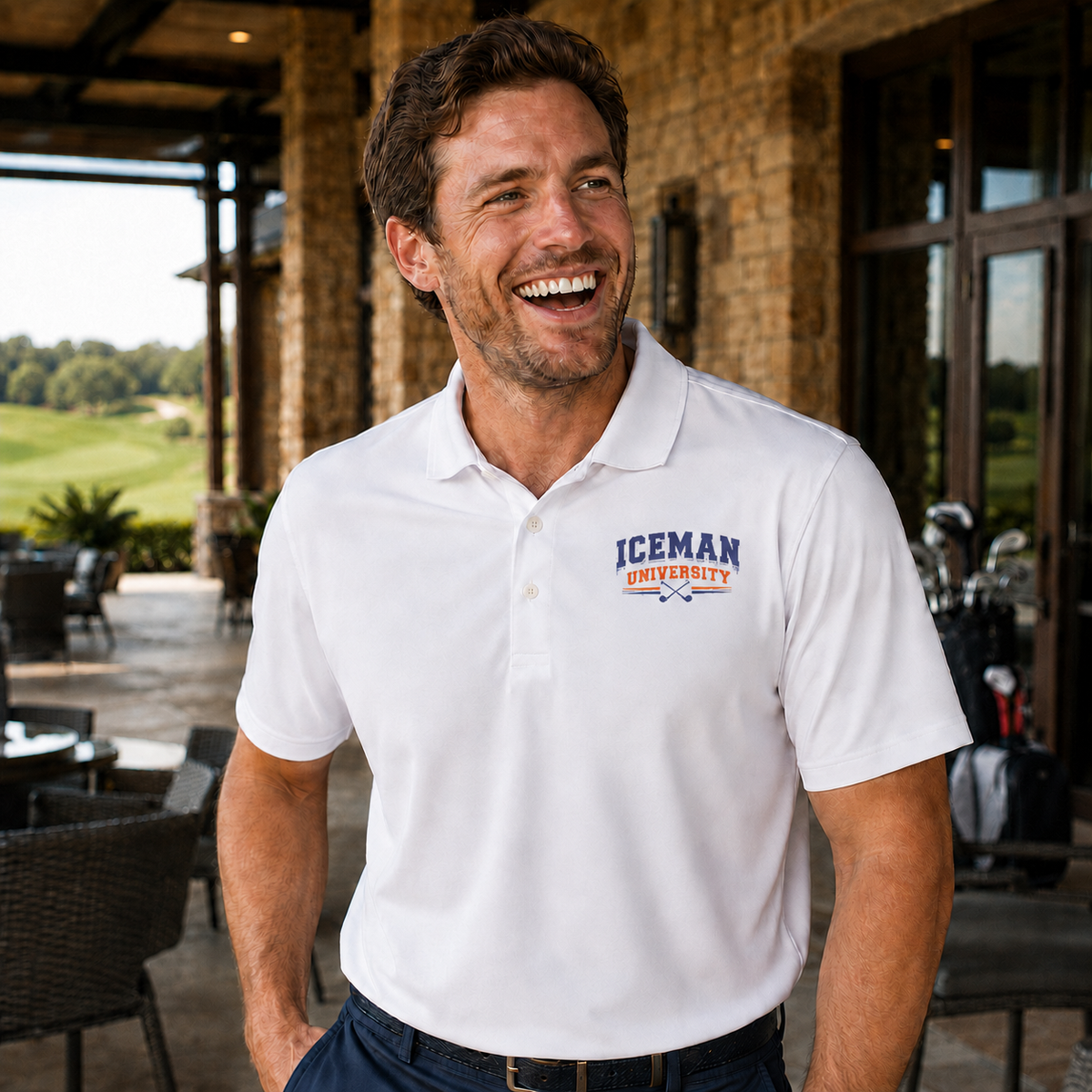 Iceman University Golf Polo - Chicago Football