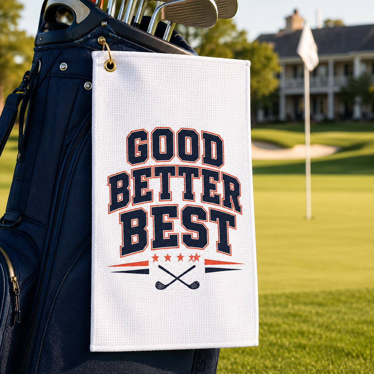Good. Better. Best. Golf Towel