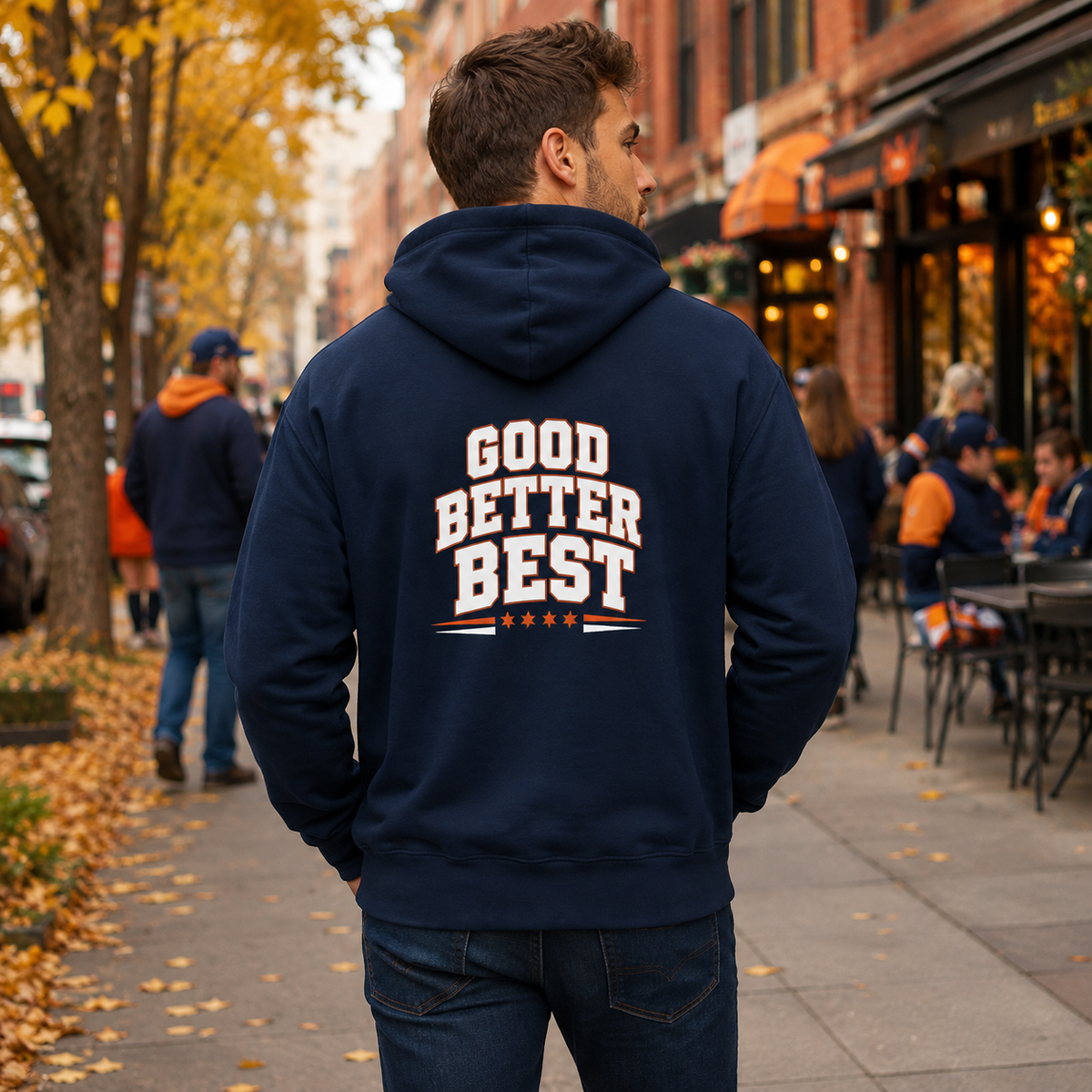 Sweet Home Chicago Football Hoodie - Unisex